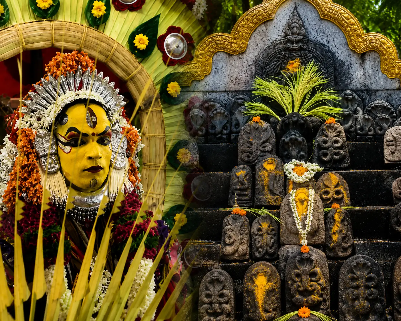 Cultural depiction of Bootakola and Nagaradhane